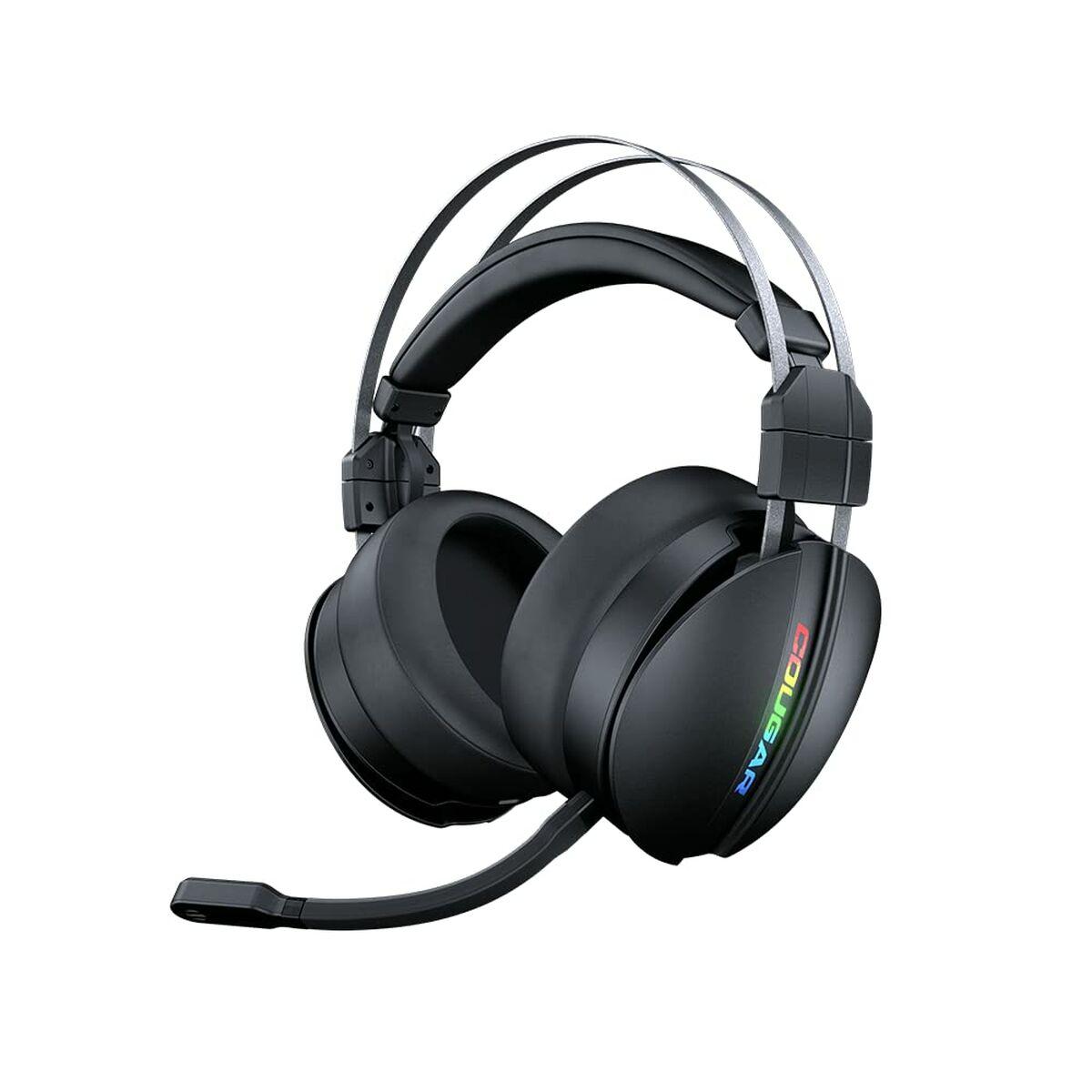Coungar Omnes Cuffie da gioco wireless essenziali con microfono rimovibile - autonomia fino a 20H - illuminazione RGB - fascia