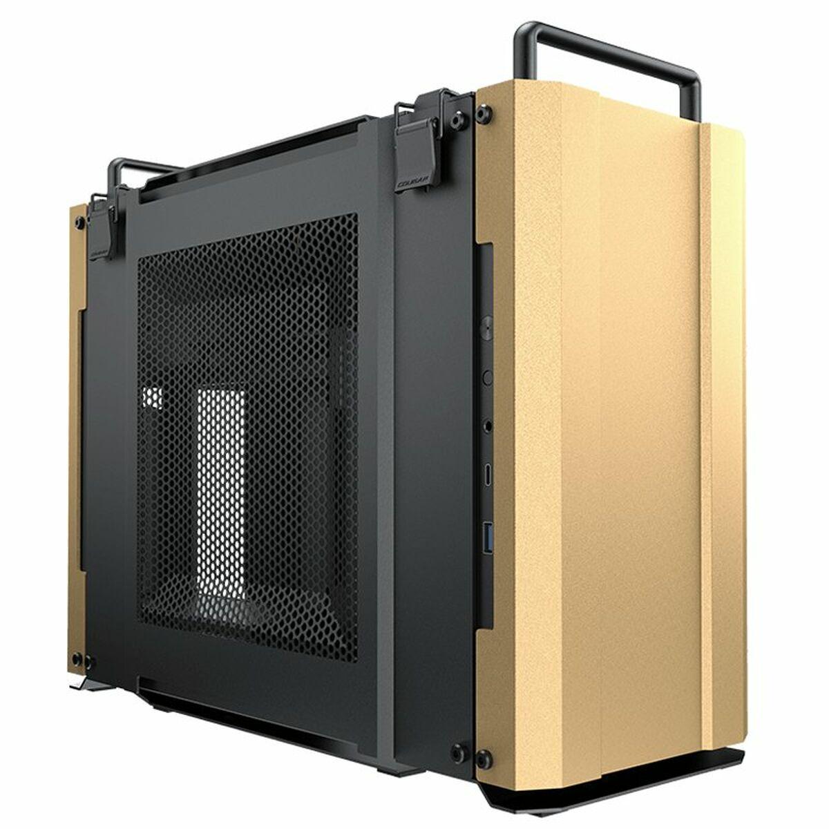 Cougar Dust 2 Mini Tower Box Mini -It - Pannelli in alluminio - HDD 2.5 - USB 3.0, USB -C e audio - 2 ventole inclusi - Support