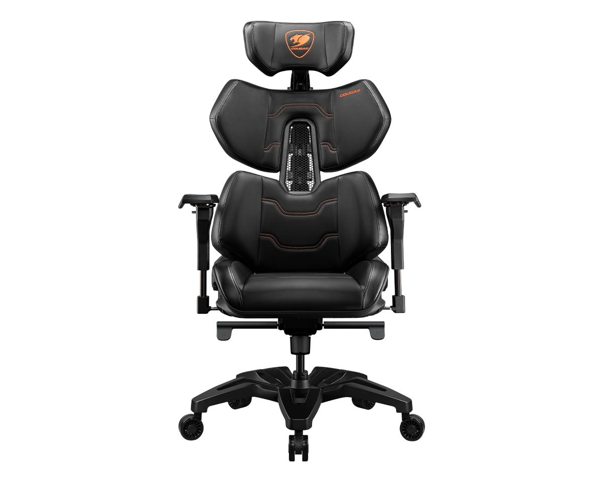 Sedia da gioco Cougar Terminator - quartier generale 4D - Portamento regolabile - Supporto lombare - Pistone a gas Classe 4 - P