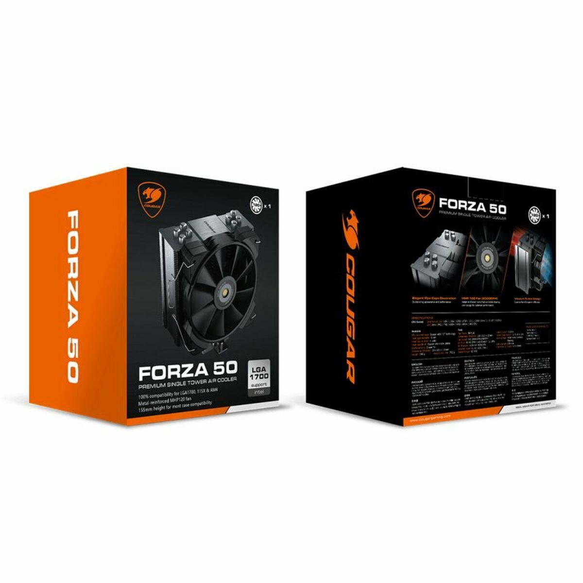 Cougar Forza 50 CPU da 120 mm con dissipatore di calore - velocitÃƒÂ  massima.2000 giri / min - 4 tubi di calore