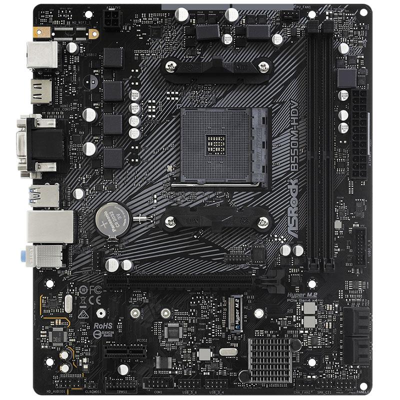 ASROCK SCHEDA MADRE B550M-HDV 2X SLOT DDR4 VGA/DVI-D/HDMI SOCKET AM4