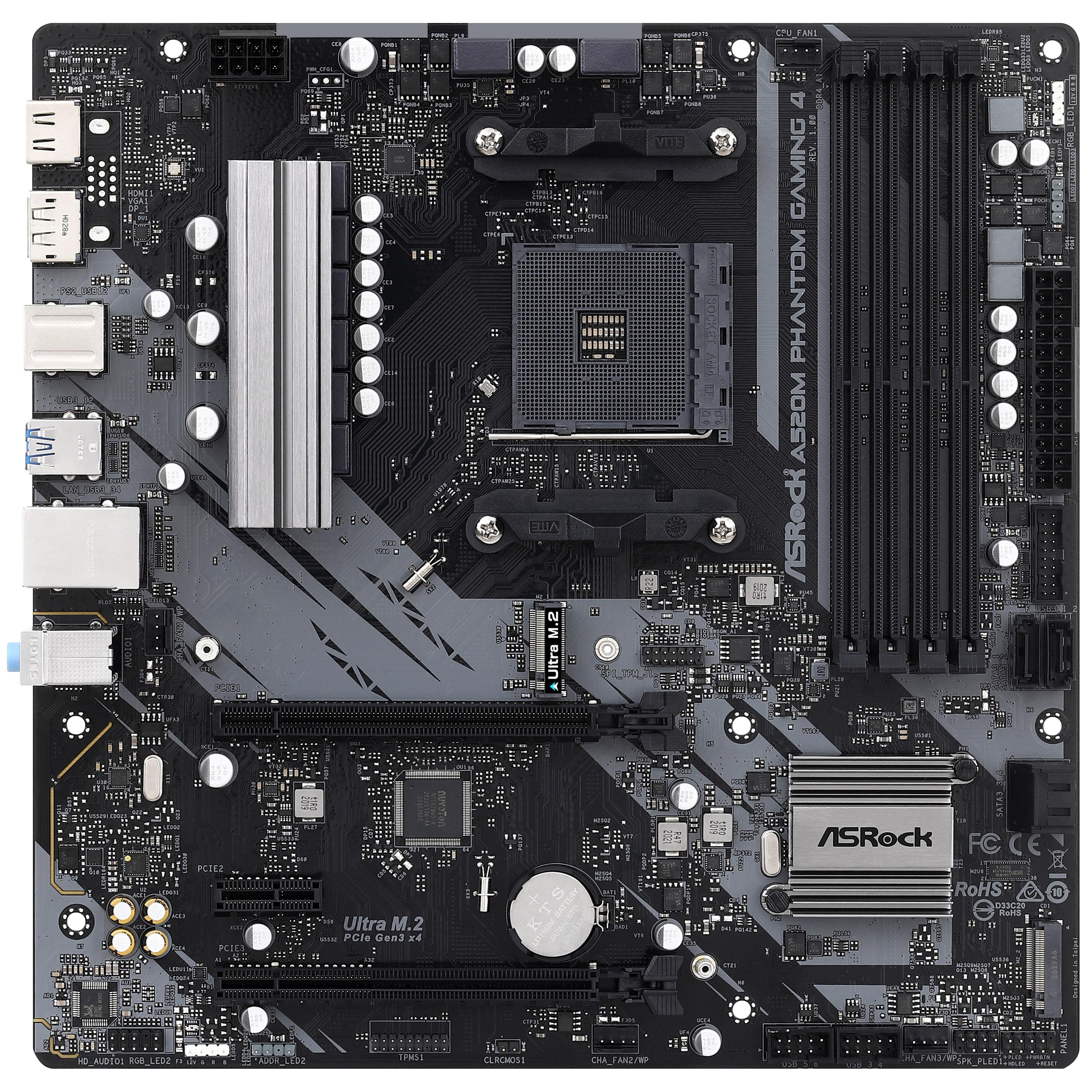 ASROCK A520M PHANTOM GAMING 4