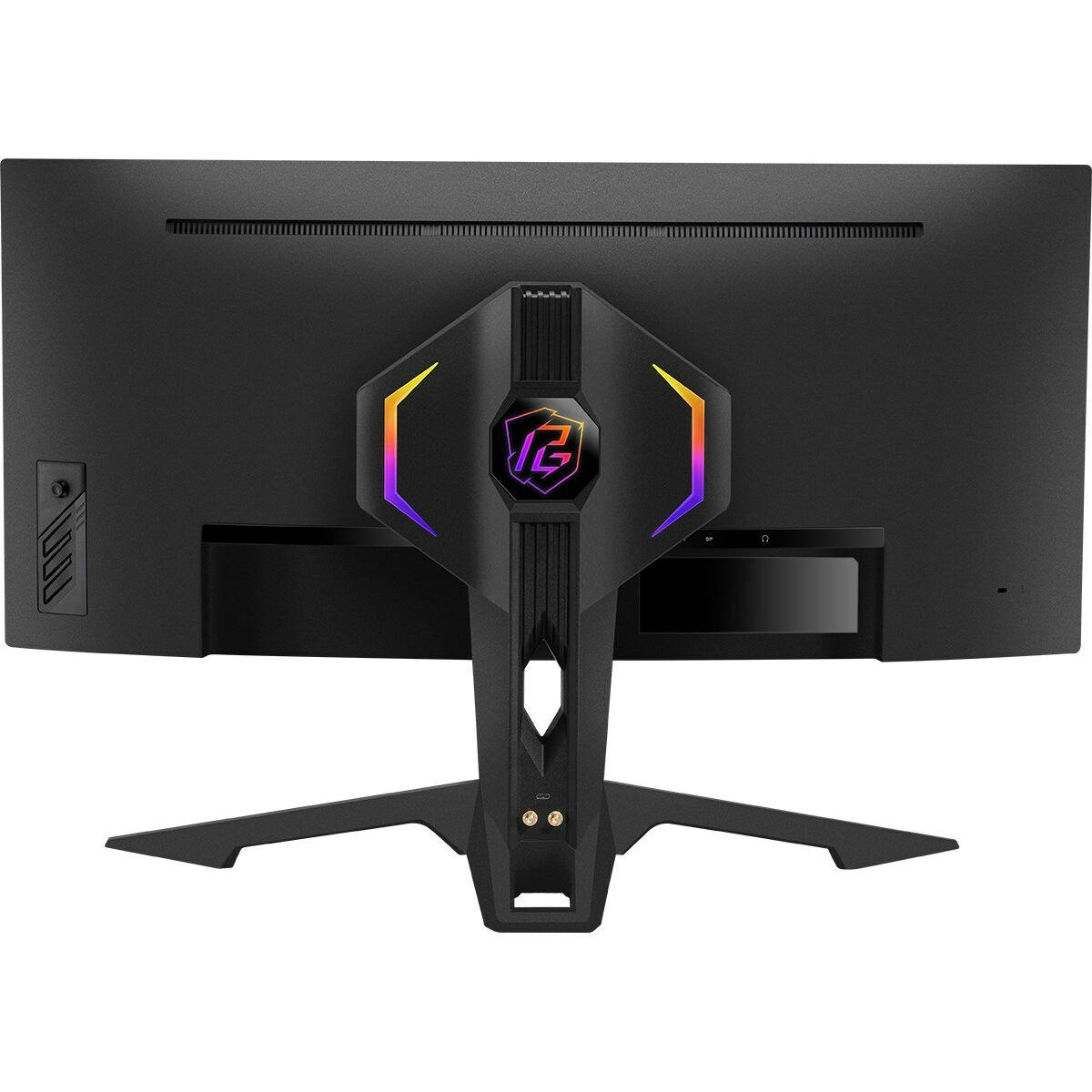 Asrock 34 Phantom Gaming WQHD Curved Gaming Monitor [PG34WQ15R3A] 3440 x 1440 1ms 2 HDMI DP 165Hz HDR 400 Wi-Fi Antenna Mini-OL