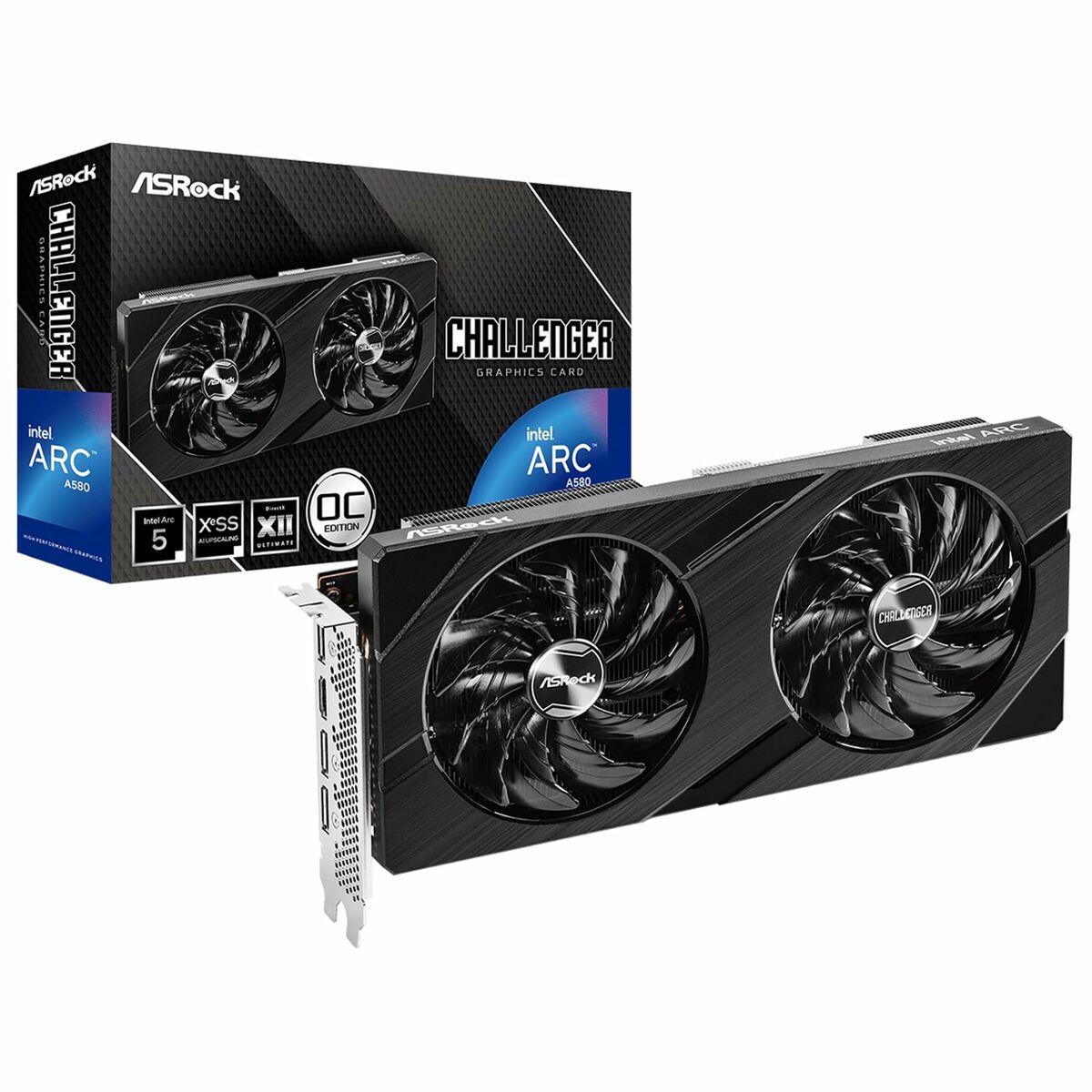 Asrock Intel Arc A580 Challenger 8GB OC GDDR6 (Asrock Intel ARC A580 Challenger 8GB OC 8GB DDR6 PCIe4 HDMI 3 DP 2000MHz Clock 0