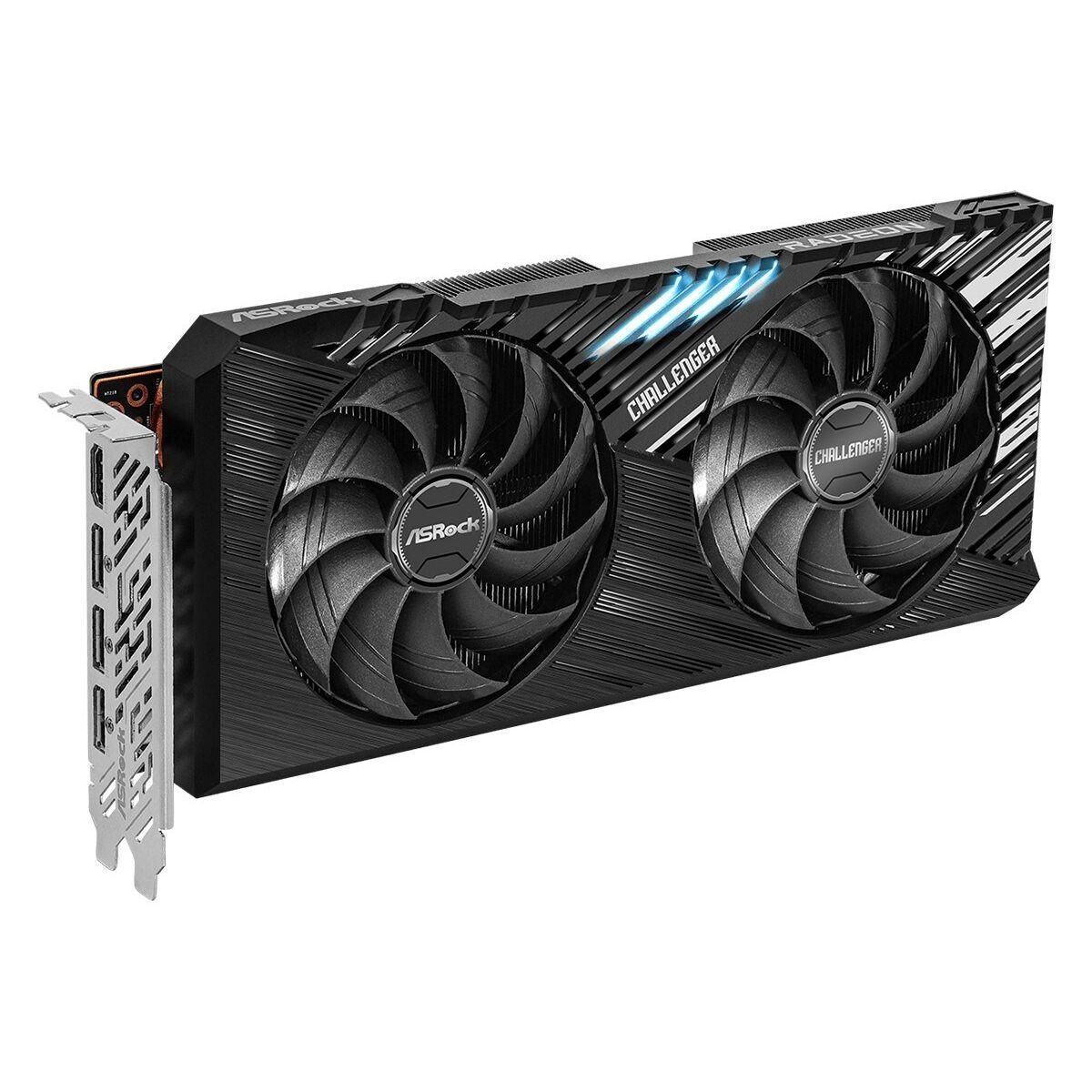 Asrock Challenger Radeon RX 7800 XT AMD 16 GB GDDR6 (Asrock RX7800 XT Challenger 16GB OC, PCIe4, 16GB DDR6, HDMI, 3 DP, 2475MHz