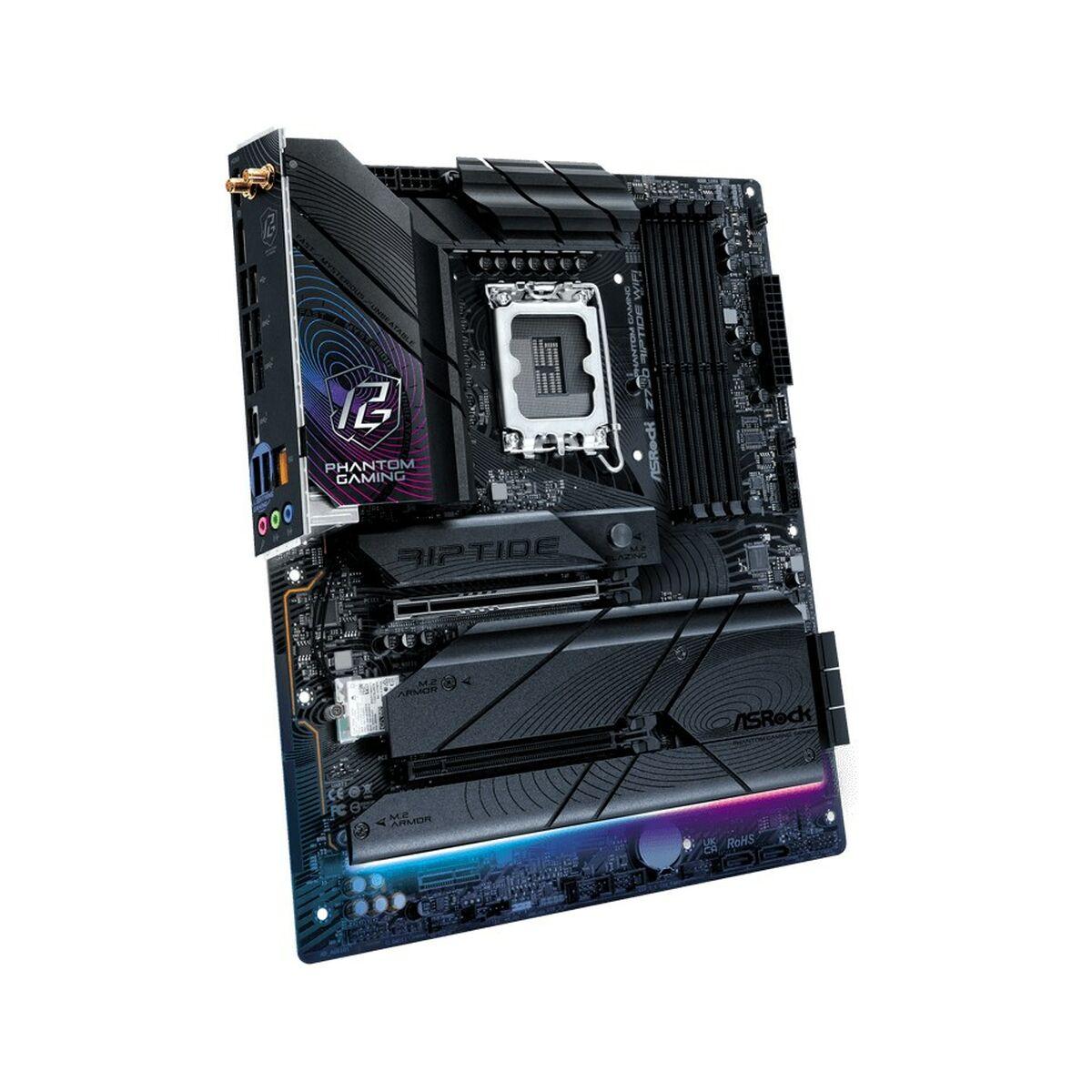 ASRock Z790 RIPTIDE WIFI Motherboard, Intel Socket LGA1700, Supports 14th, 13th & 12th Gen, 1x PCIe 5.0 x16, 1x PCIe 4.0 x16, P