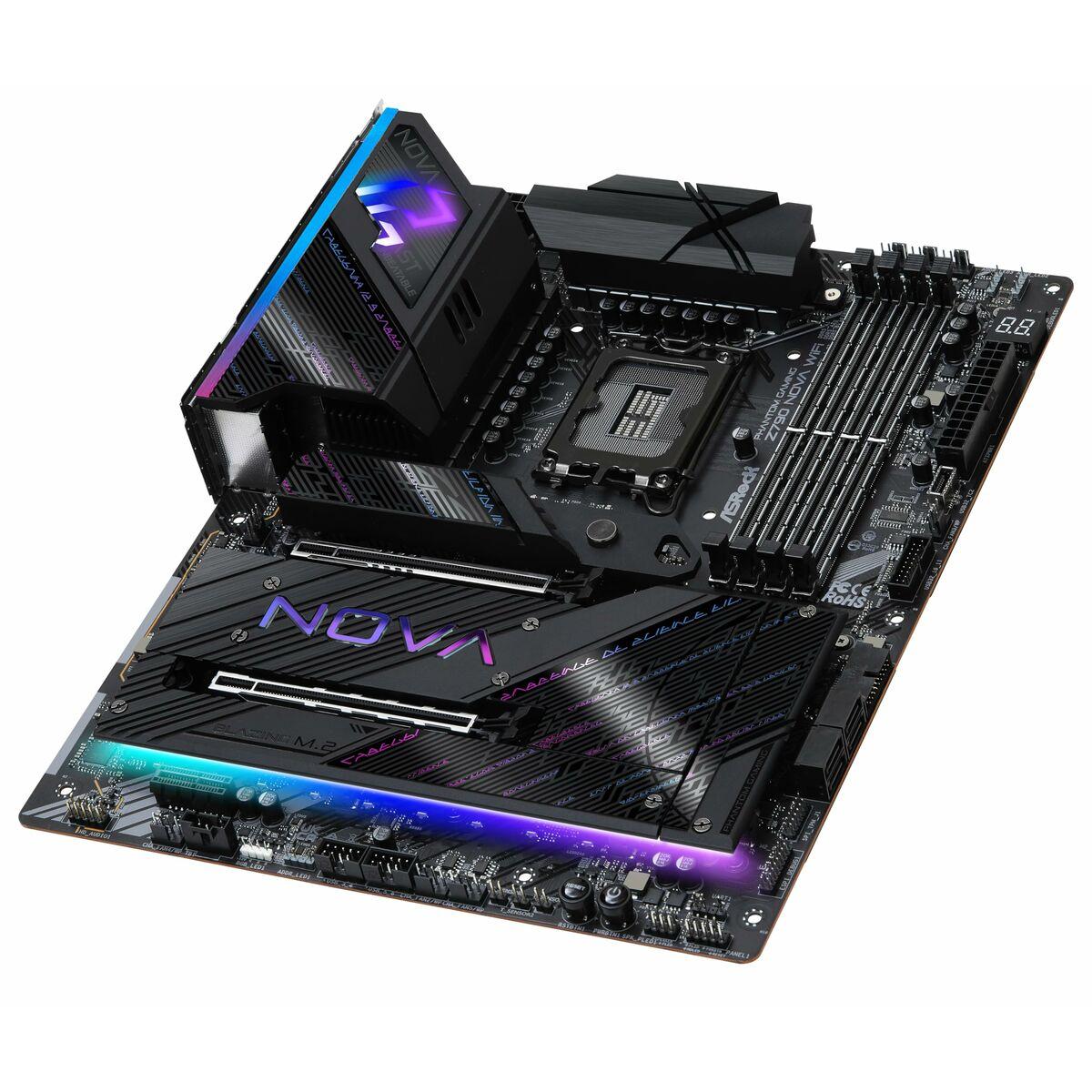 ASRock Z790 NOVA WIFI Motherboard Intel Socket LGA1700 Supports 14th 13th & 12th Gen 1x PCIe 5.0 x16 1x PCIe 4.0 x16 3x PCIe 3.