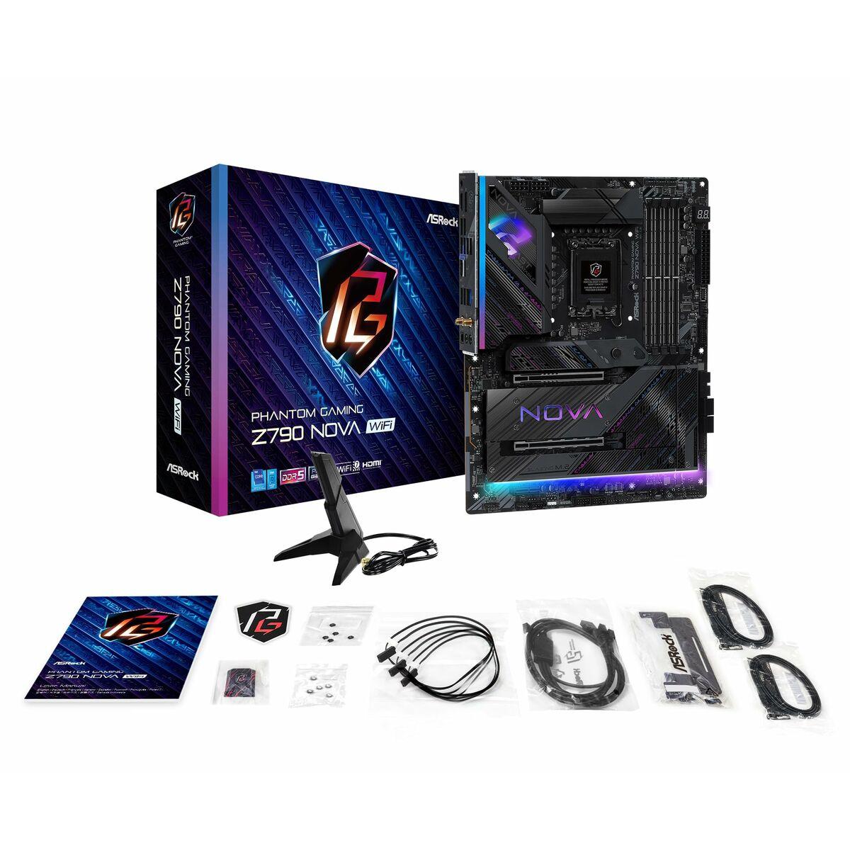 ASRock Z790 NOVA WIFI Motherboard Intel Socket LGA1700 Supports 14th 13th & 12th Gen 1x PCIe 5.0 x16 1x PCIe 4.0 x16 3x PCIe 3.