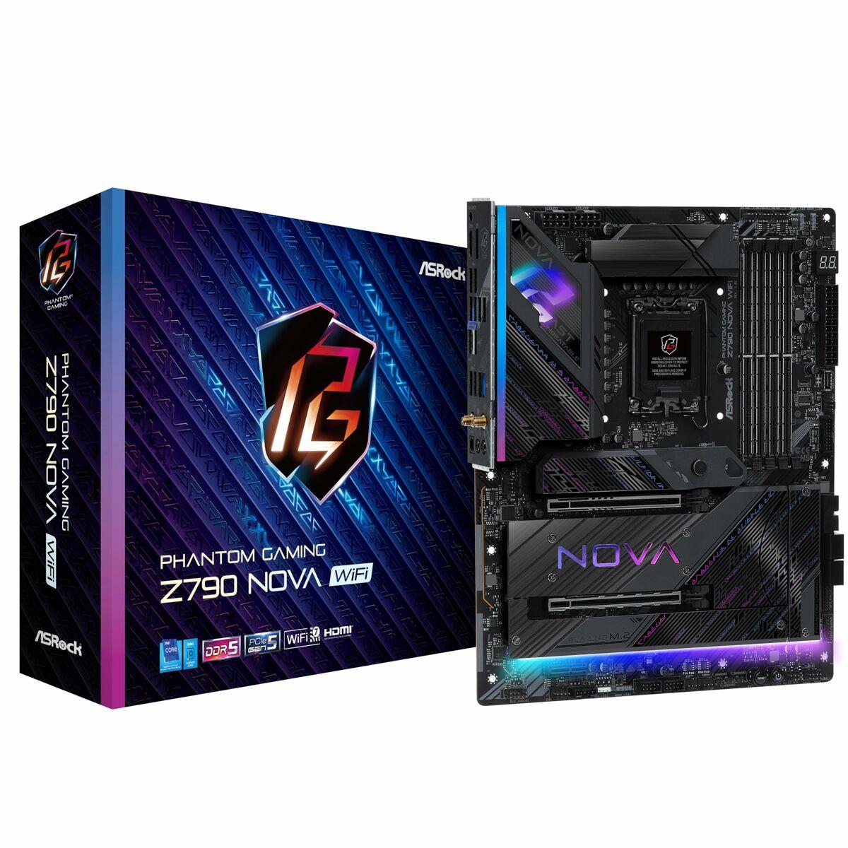 ASRock Z790 NOVA WIFI Motherboard Intel Socket LGA1700 Supports 14th 13th & 12th Gen 1x PCIe 5.0 x16 1x PCIe 4.0 x16 3x PCIe 3.