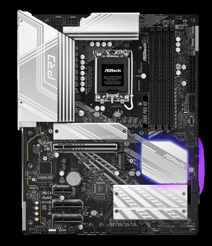 Asrock Z890 PRO RS Intel Z890 1851 ATX 4 DDR5 HDMI DP 2 TB4 2.5G LAN RGB 4x M.2