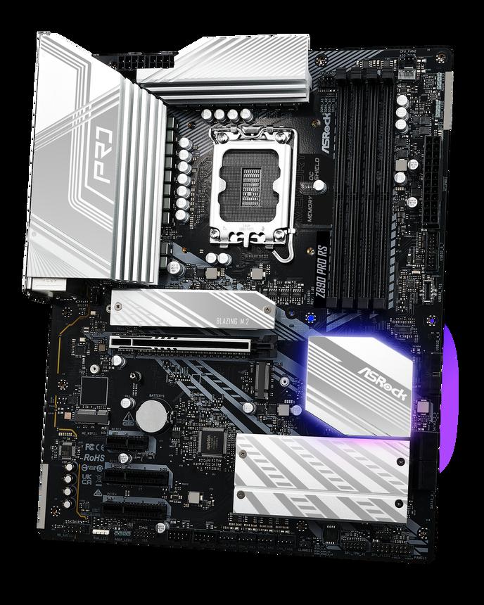 Asrock Z890 PRO RS Intel Z890 1851 ATX 4 DDR5 HDMI DP 2 TB4 2.5G LAN RGB 4x M.2