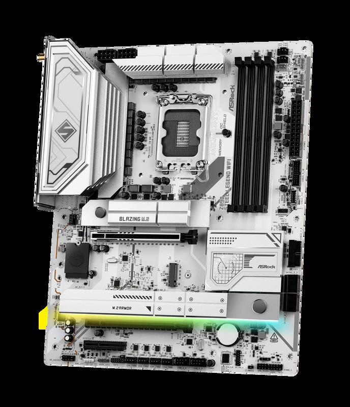 ASRock Z890 STEEL LEGEND WIFI Intel 1851 Socket Motherboard ATX 4x DDR5 Slots 4x M.2 Sockets 3x USB-C Port Fitted I/O Shield 2.