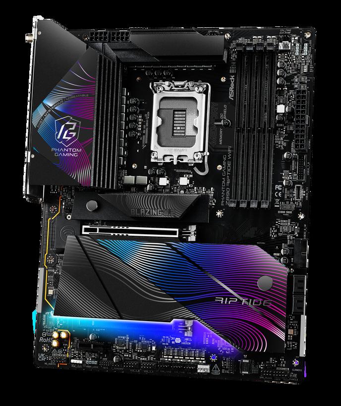 Asrock Z890 Riptide WiFi Intel Z890 LGA 1851 Socket V1 ATX (ASRock Z890 RIPTIDE WIFI PHANTOM GAMING Intel 1851 Socket Motherboa