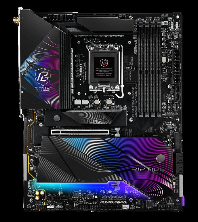 Asrock Z890 Riptide WiFi Intel Z890 LGA 1851 Socket V1 ATX (ASRock Z890 RIPTIDE WIFI PHANTOM GAMING Intel 1851 Socket Motherboa