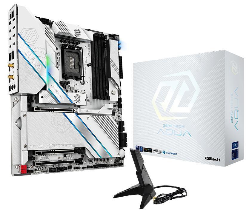 Asrock Z890 Taichi AQUA Intel Z890 LGA 1851 Socket V1 ATX esteso (Asrock Z890 TAICHI AQUA Intel Z890 1851 EATX 4 DDR5 2 TB4 Wi-
