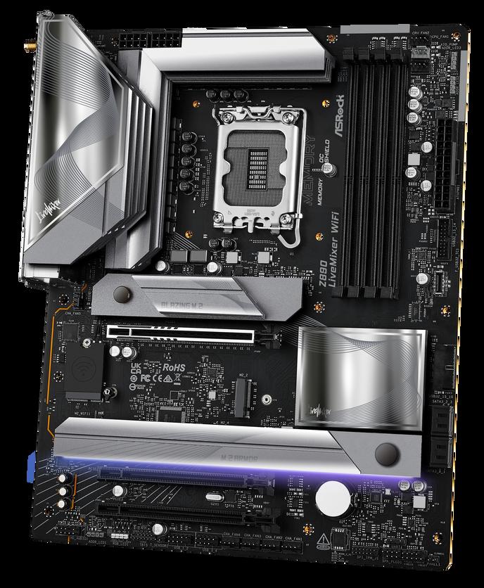 Asrock Z890 LIVEMIXER WIFI Intel Z890 1851 ATX 4 DDR5 HDMI 2 TB4 Wi-Fi 7 2.5G LAN RGB 4x M.2