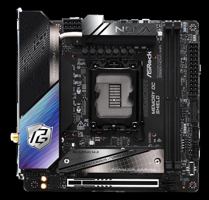Asrock Z890I NOVA WIFI Intel Z890 1851 Mini ITX 2 DDR5 HDMI 2 TB4 Wi-Fi 7 5G LAN RGB 3x M.2
