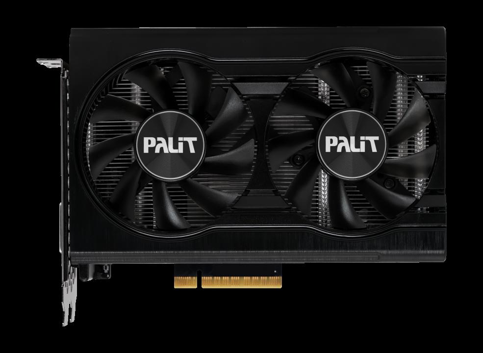 Palit GeForce RTX 3050 Dual NVIDIA 8 GB GDDR6 (Palit RTX3050 DUAL V2, PCIe4, 8GB DDR6, DVI, HDMI, DP, 1777MHz Clock, RGB Lighti