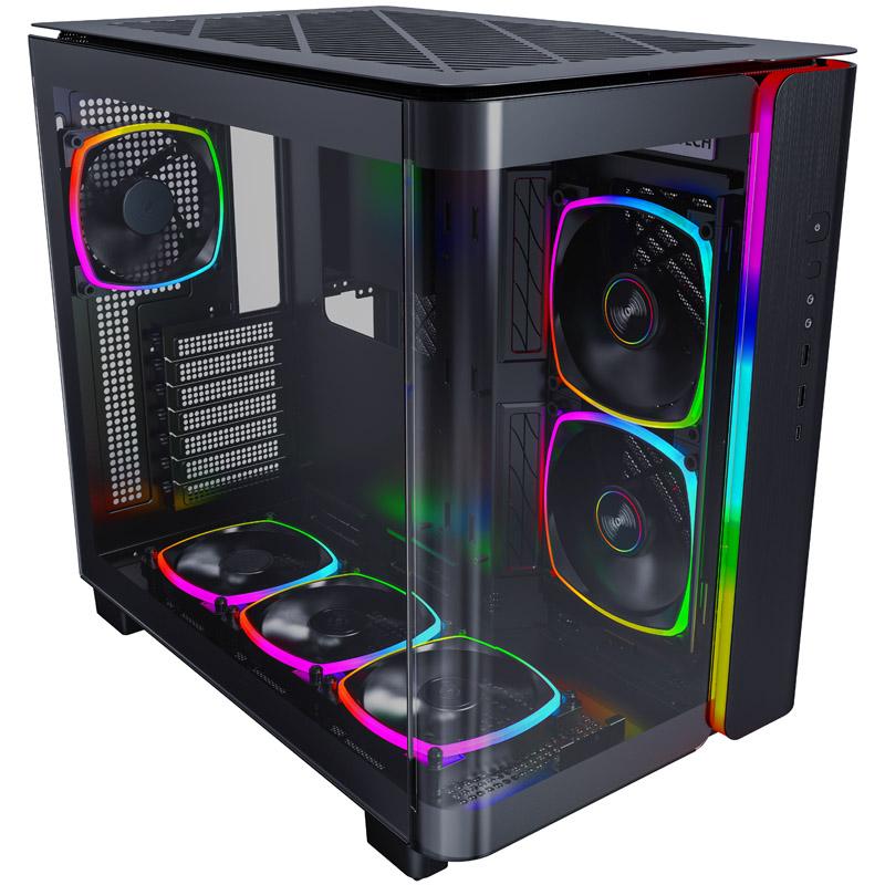 KING 95 PRO Midi-Tower in vetro temperato ARGB - nero
