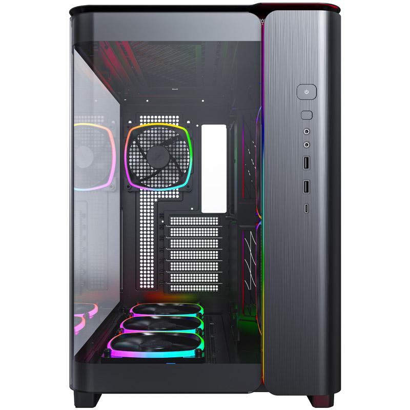 KING 95 PRO Midi-Tower in vetro temperato ARGB - nero