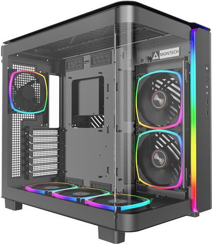 KING 95 PRO Midi-Tower in vetro temperato ARGB - nero
