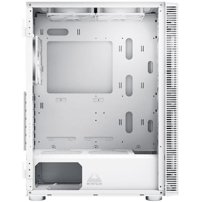 Montech X3 Glass Midi Tower, RGB, vetro temperato - bianco