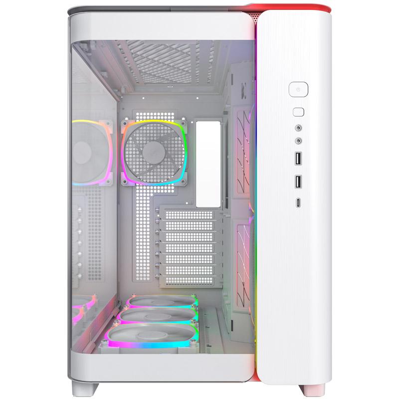 Montech KING 95 PRO Midi Tower, vetro temperato, ARGB - bianco