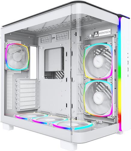 Montech KING 95 PRO Midi Tower, vetro temperato, ARGB - bianco