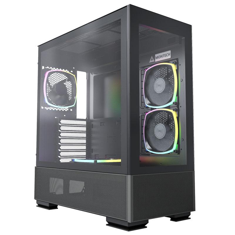Sky Two - Midi Tower - PC - Black - Atx - Micro Atx - Mini -ITX - Gaming - Blue