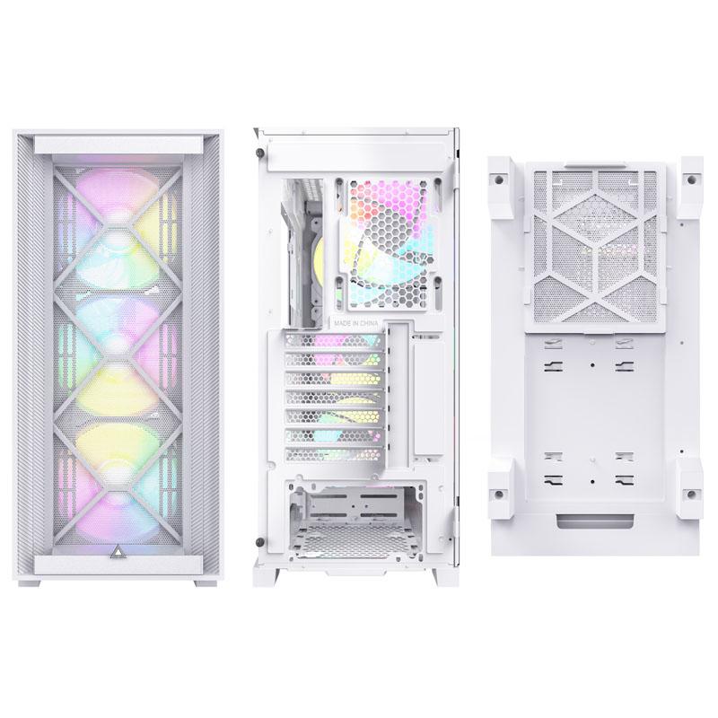 Montech AIR 1000 Premium TÃƒÂ¼rn ATX Nessuna potenza di sincronizzazione Hvid