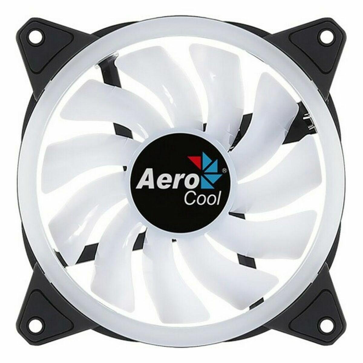 VENTILATEUR DE BOITIER AEROCOOL DUO 12 RGB 12CM (NOIR)