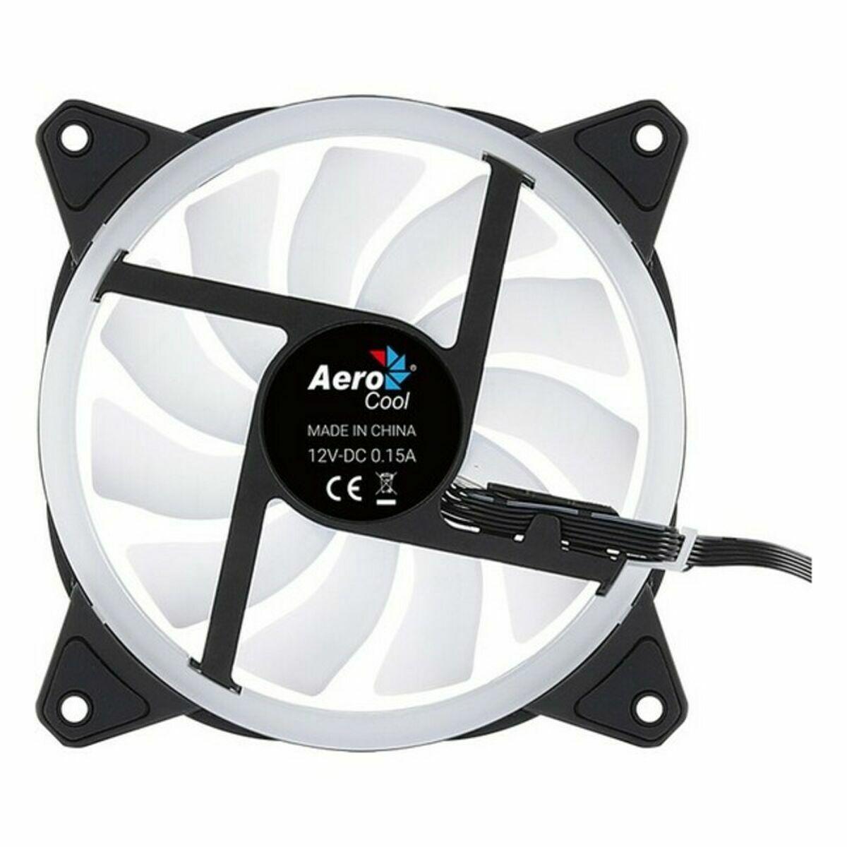 VENTILATEUR DE BOITIER AEROCOOL DUO 12 RGB 12CM (NOIR)