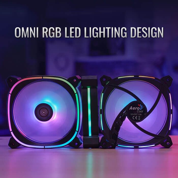 Aerocool Astro 12 FRGB LED Fan - 120mm