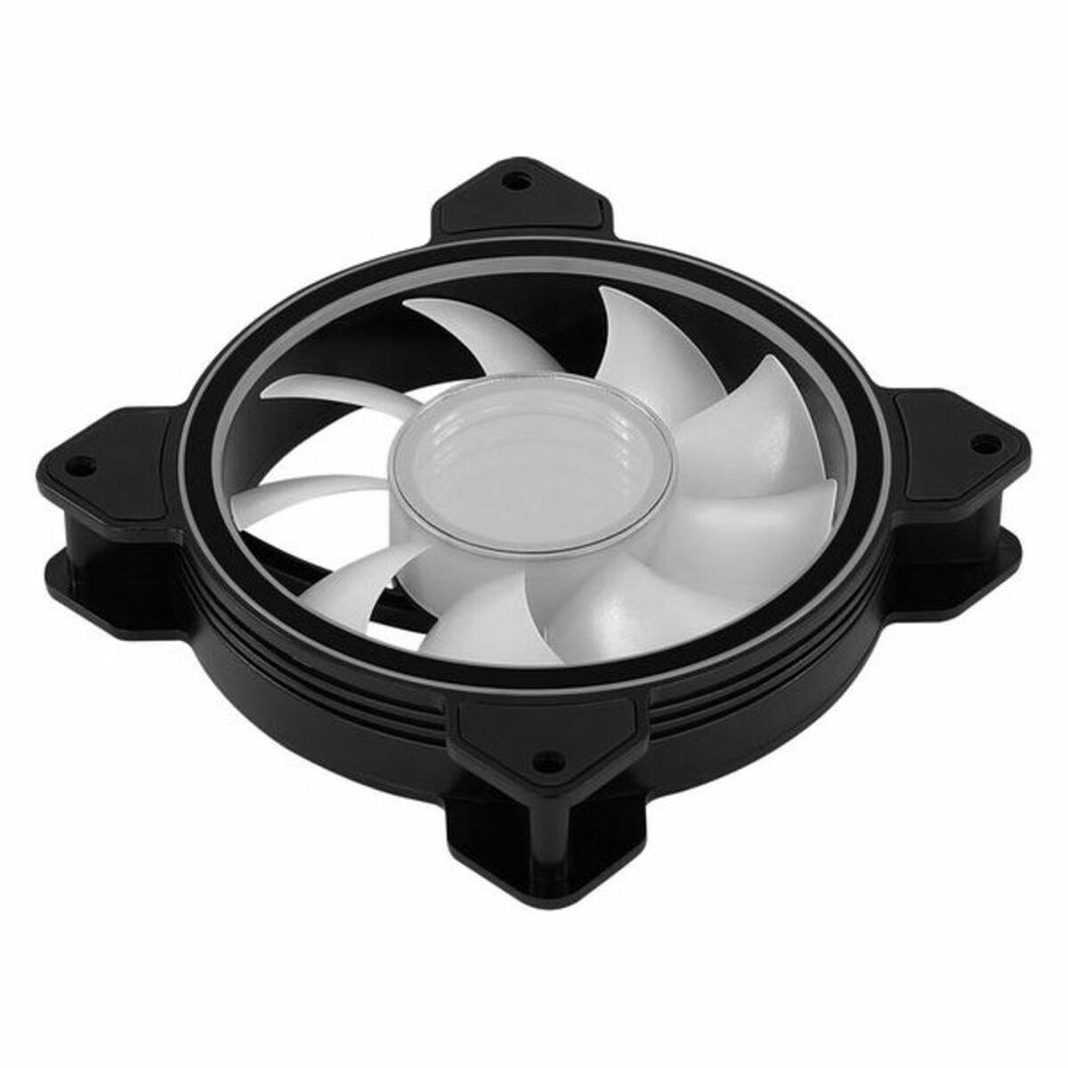 Aerocool Mirage 12 ARGB Case per computer Ventilatore 12 cm Nero (Aerocool Mirage 12 RGB LED Fan - 120mm)