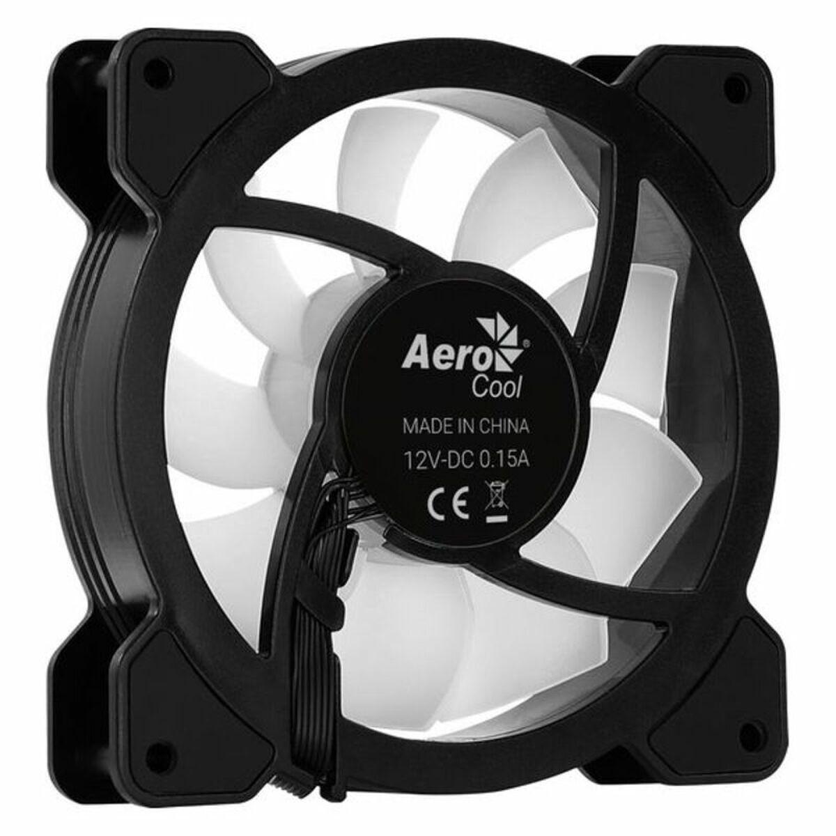 Aerocool Mirage 12 ARGB Case per computer Ventilatore 12 cm Nero (Aerocool Mirage 12 RGB LED Fan - 120mm)