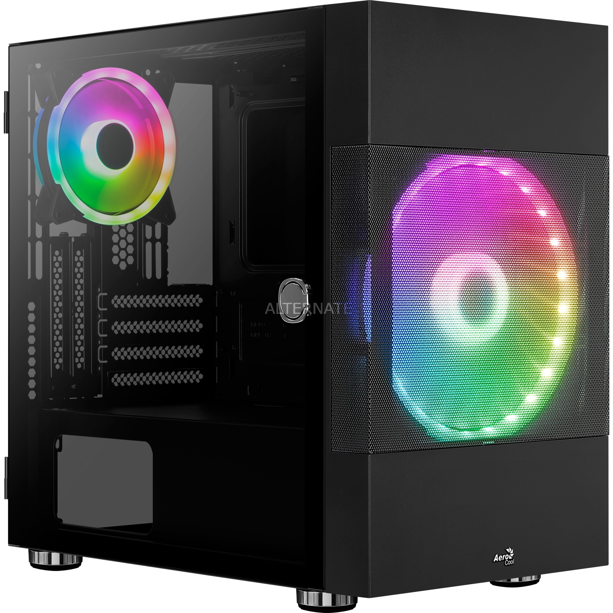 AeroCool Atomic-G-BK-v2 Torneo Micro-ATX Nessun modulo di sincronizzazione Ordina