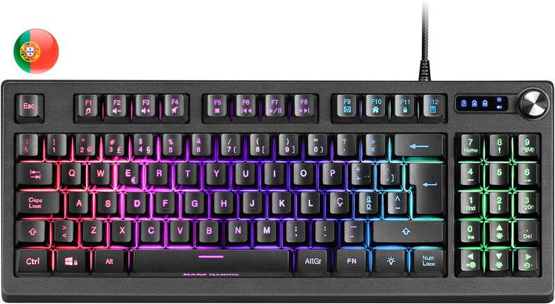Tastiera Mars Gaming MKREVO TKL con tastierino numerico - Tecnologia H-Mech - Illuminazione RGB 12 modalitÃƒÂ  - Doppia rot