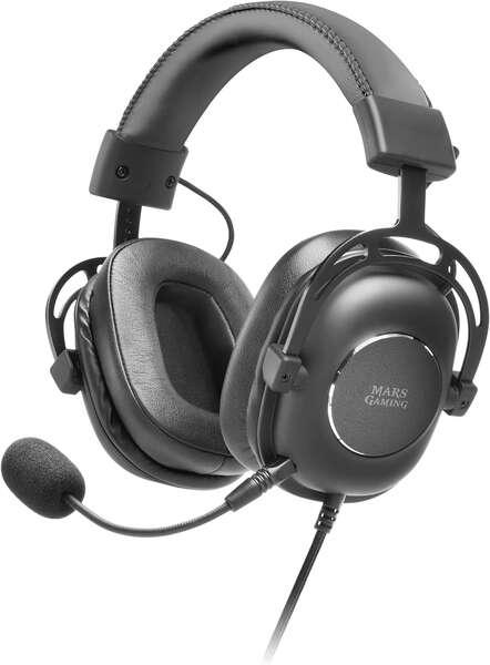 Cuffie da gioco Mars MH6 NEOGRAPHENE 7.1 - Driver Neographene - Cancellazione passiva del rumore - Scheda audio DAC 7.1 - Strut