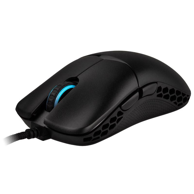 Ducky Feather Blue Edition RGB mouse Ambidestro USB tipo A Ottico 16000 DPI (Ducky Lightweight Feather RGB USB Optical Gaming M