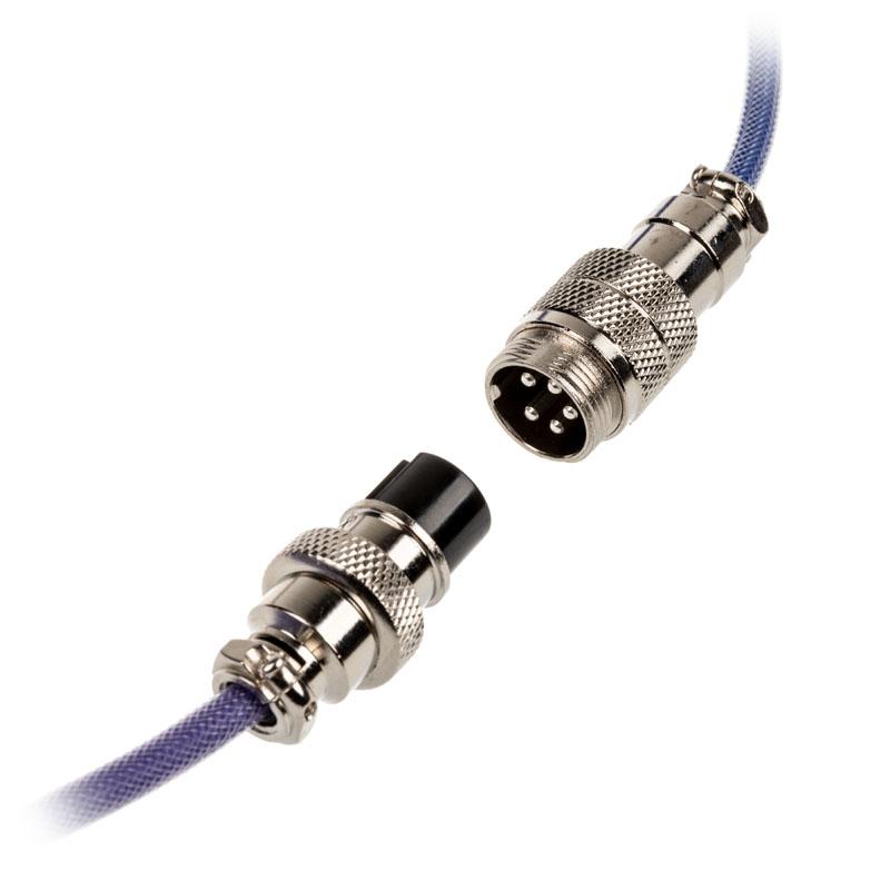 Ducky Premicord Blu, Viola 1,8 m USB tipo A, USB tipo-C (Ducky Premicord Horizon Coiled Keyboard Cable [DKCC-HZCNC1]) - Version