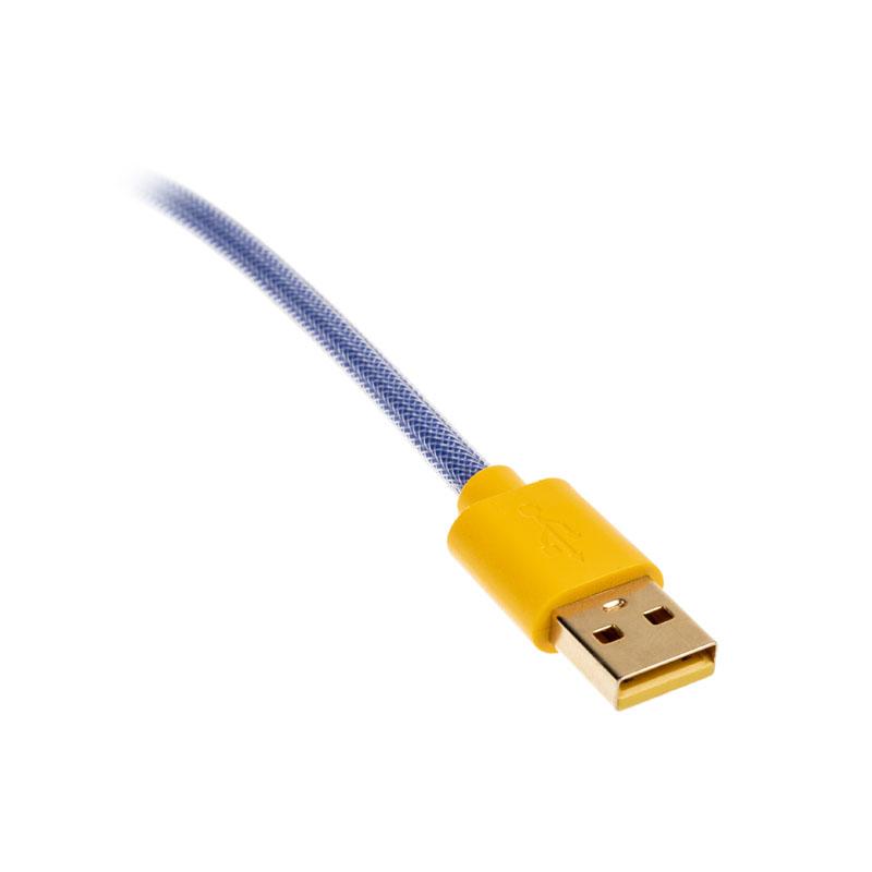 Ducky Premicord Blu, Viola 1,8 m USB tipo A, USB tipo-C (Ducky Premicord Horizon Coiled Keyboard Cable [DKCC-HZCNC1]) - Version