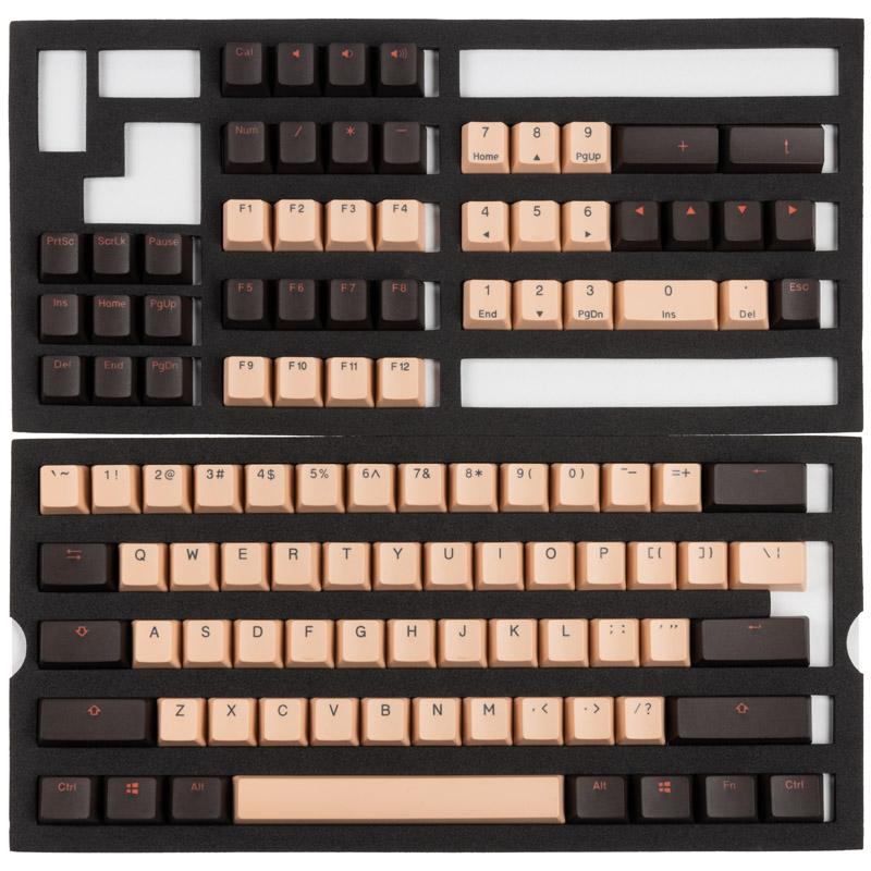 Set copritasti Ducky Pink PBT a doppio scatto layout USA (DKSA108-USPDGMZOR)