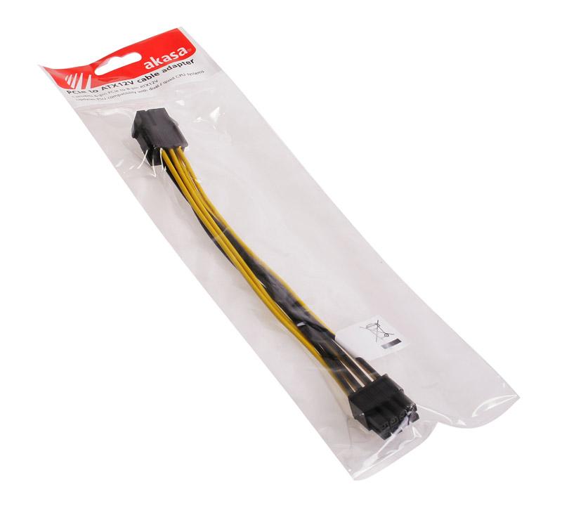 Akasa AK-CB051 cavo di alimentazione interno 0,15 m (Akasa PCI-E to ATX12V Cable Adapter [AK-CB051])