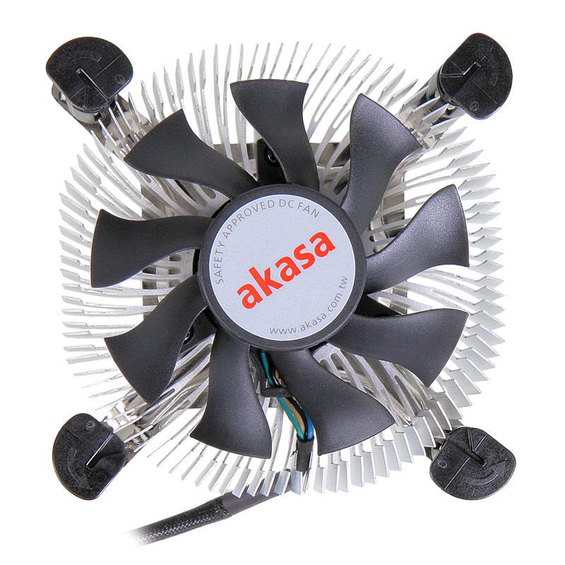 Akasa AK -CCE -7106HP - Cooler del processore - (Socket 775, Socket 1156) - Aluminio con base di rame - 74 mm (Ak -CCE -7106HP)
