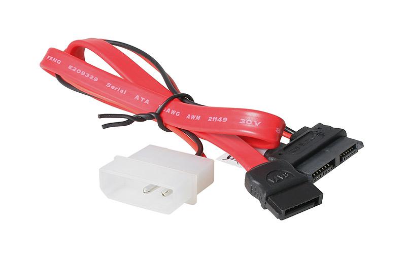 Akasa 40cm SATA cable f/ slimline opticals 0,4 m (Akasa 40cm SATA Slim Opticals)