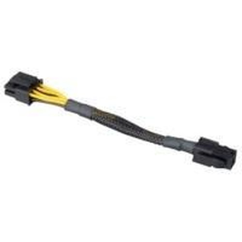 Akasa AK-CBPW10-15BK cavo di alimentazione interno 0,15 m (Akasa AK-CBPW10-15BK 4-Pin ATX [M] to 8-Pin ATX [M] 0.15m Black Reta
