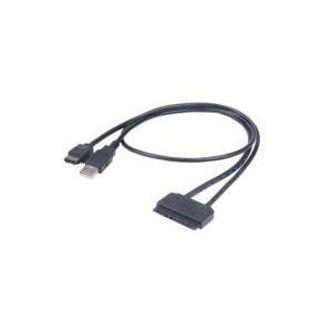Akasa Flexstor eSATA USB cavo SATA 04 m Nero (Akasa Flexstor eSATA Cable for 2.5 inch SATA HDD SSD)