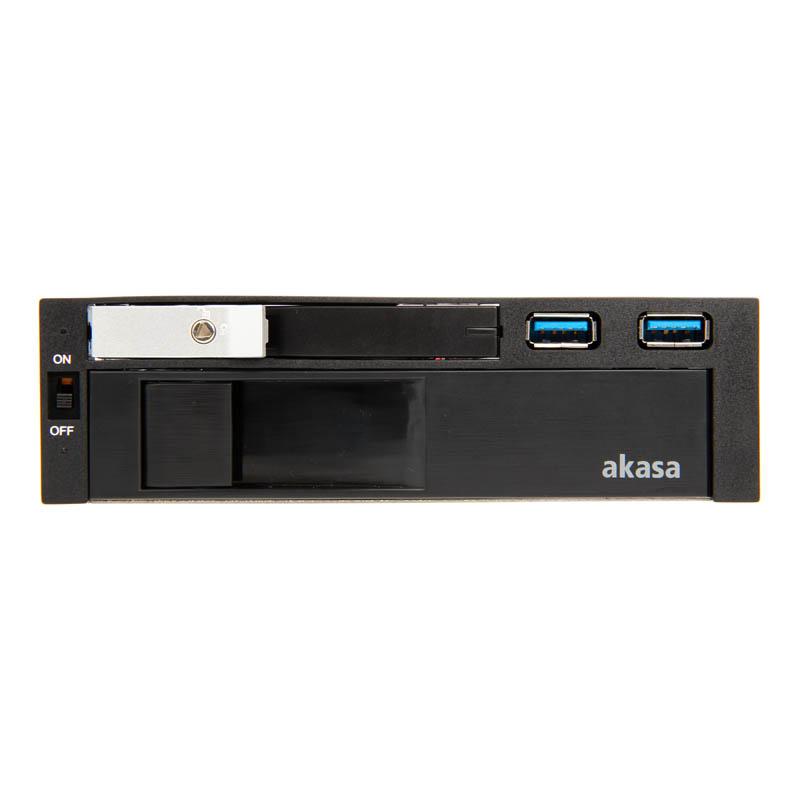Akasa Loksa M51 - House per unità di archiviazione con connessioni anteriori - 2,5 ", 3,5" (6,4 cm, 8,9 cm) - 13,30 cm (5,25 "