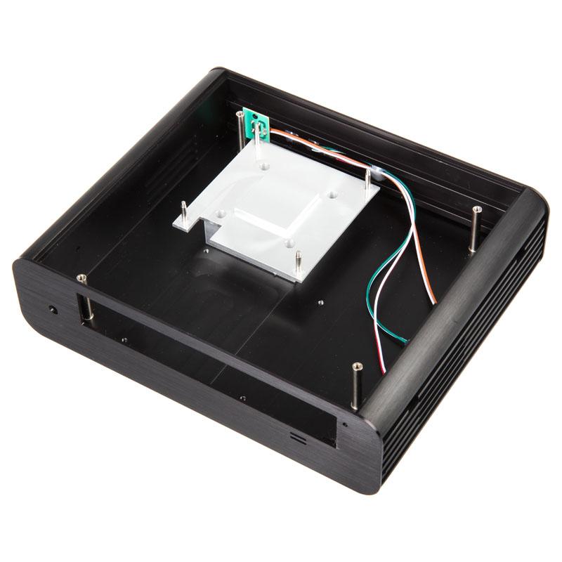 Akasa Euler - Fattore di forma Ultra Small - Mini -itx - Alimentatore 120 Watt - Anodizzato nero Aluminio (Ak -ITX05M12EU)