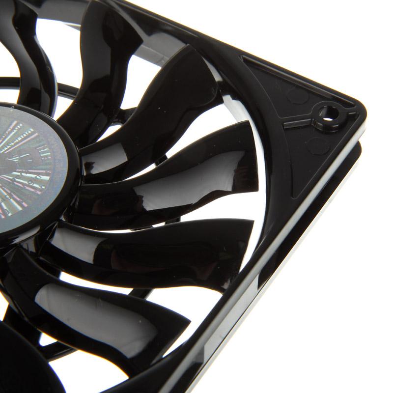 Akasa AK-FN078 sistema di raffreddamento per computer Case per computer Ventilatore 12 cm Nero (Akasa Slim Fan Designed for HTP